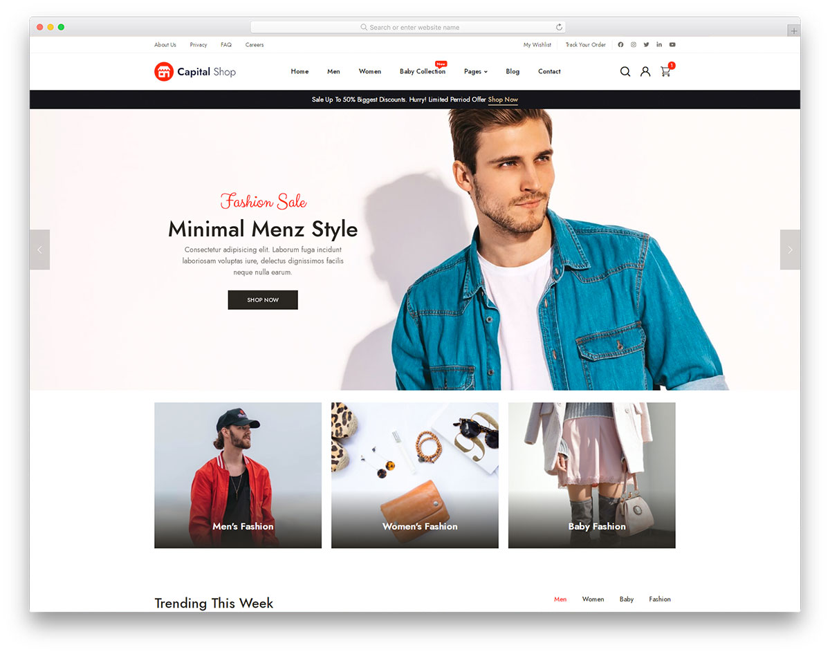 CapitalShop E-commerce Template